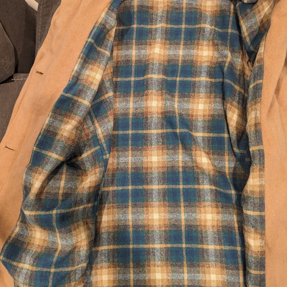 L.L. Bean Cream Pea Coat Classic Design - Picture 3 of 8